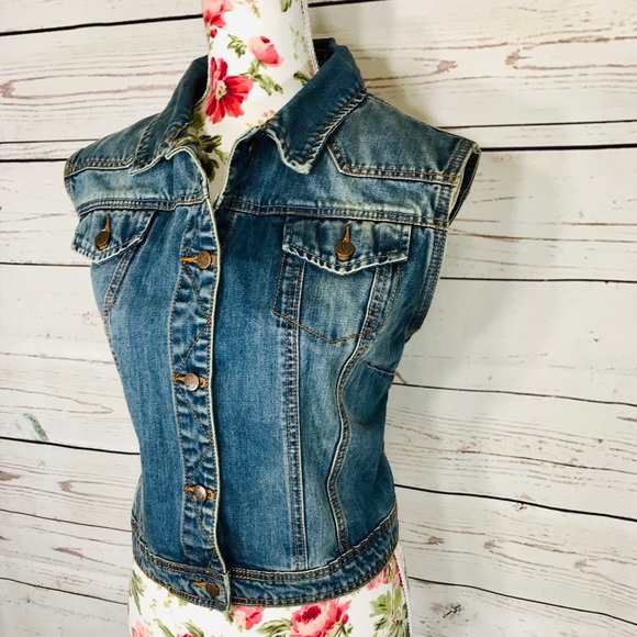 City Chic Jackets & Blazers - City chic size 20 denim blue vest💕